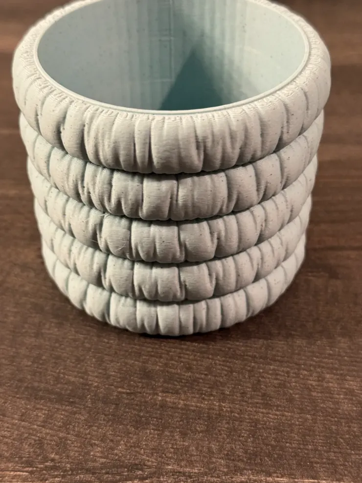 Puf Görünümlü Oval Saksı - 2