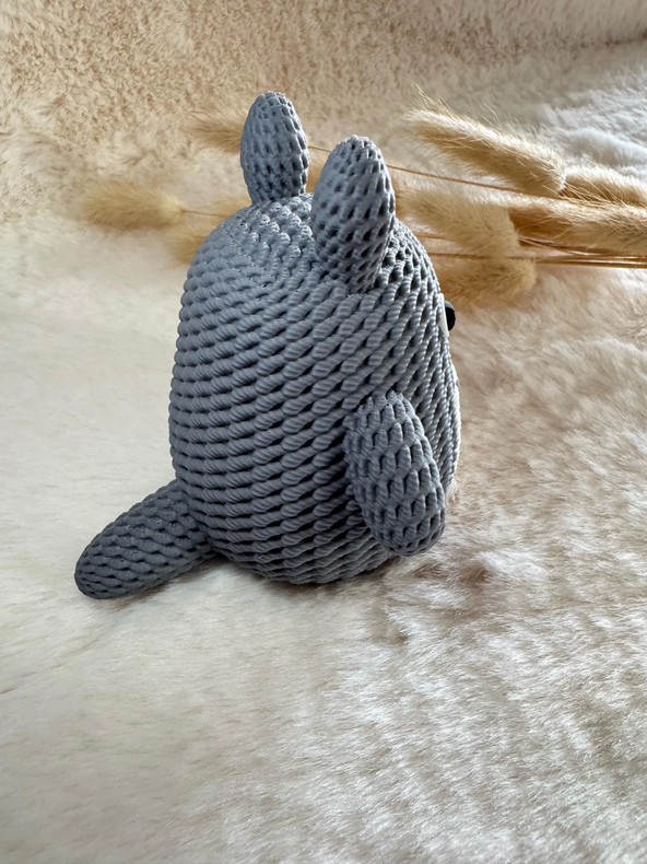 Örgü Görünümlü 3D Medium Totoro Figürü