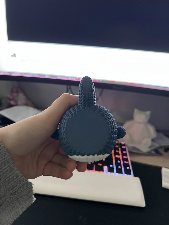 Örgü Görünümlü 3D Medium Totoro Figürü