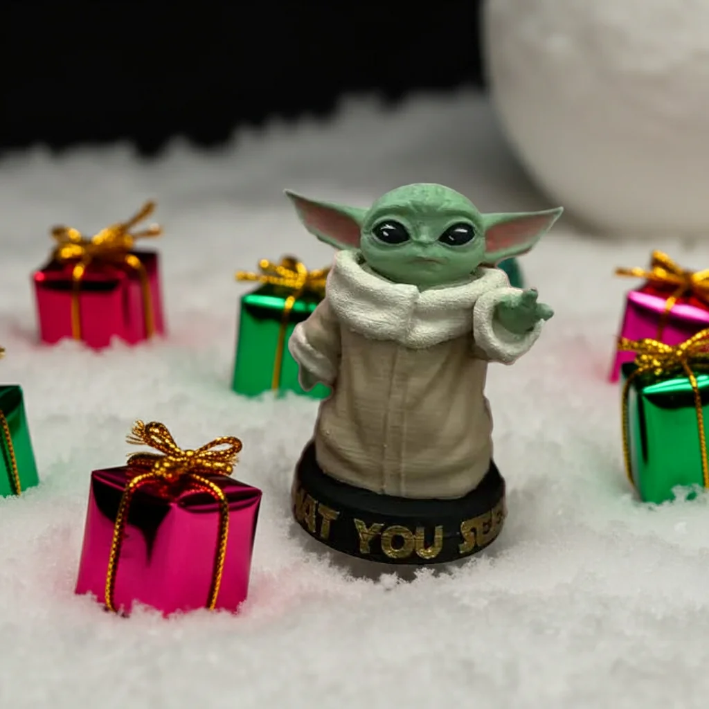 Baby Yoda 3D Figürü - Star Wars Koleksiyon