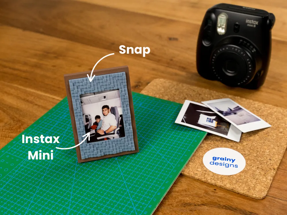 1x2 Moduler Instax Çerçevesi 